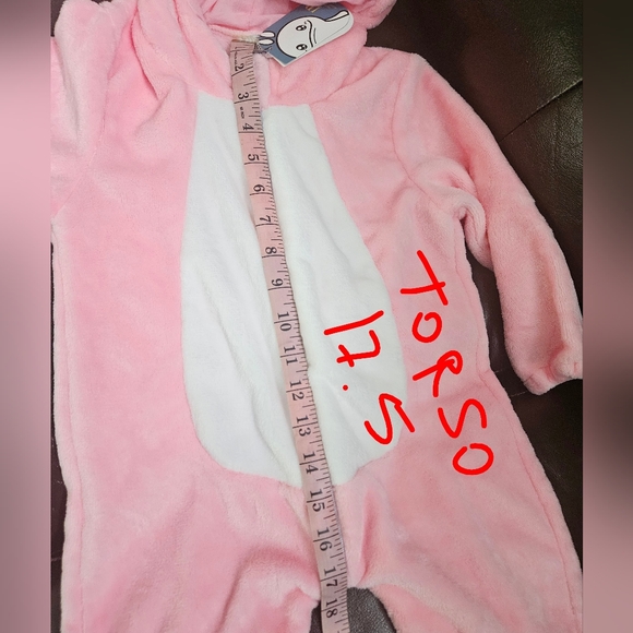 Bunny Toddler Costume, Pretend Play Onesie, Halloween Romper - Picture 5 of 7